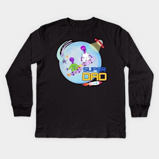 SUPER DAD Kids Long Sleeve T-Shirt